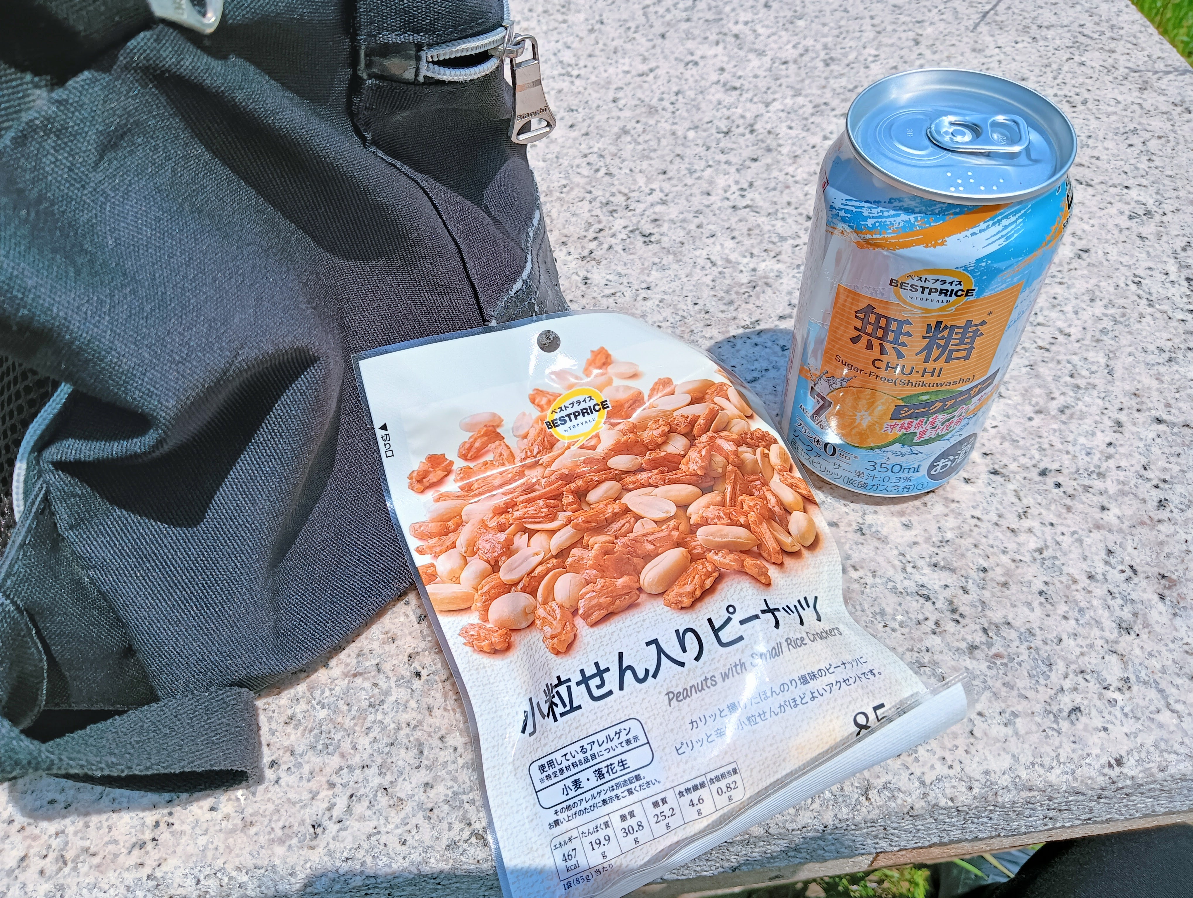 旅先であえて、公園で一人イオンで買ったご飯を食べるのが好き